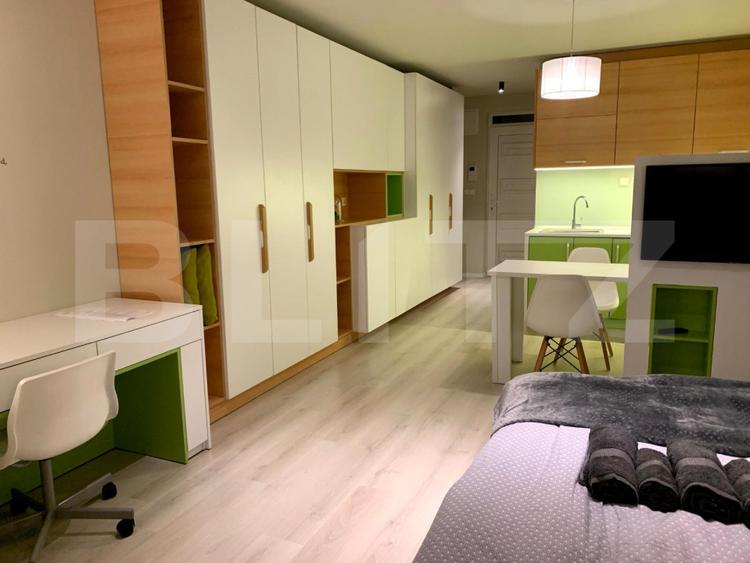 Garsoniera moderna, 32 mp, chirie facturata, zona piata de vechituri