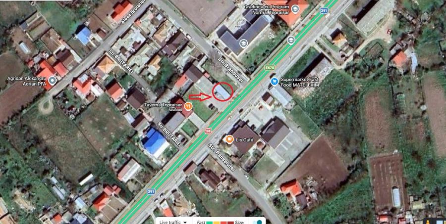 De vanzare spațiu comercial stradal comuna Topraisar, jud. Constanța