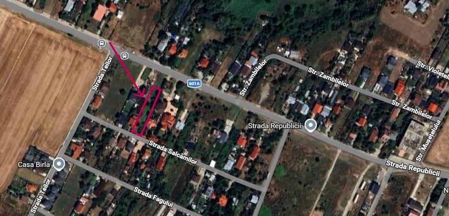 Dragomirești-Deal|Teren stradal 1.400 mp|Dublu acces|Expunere excelent