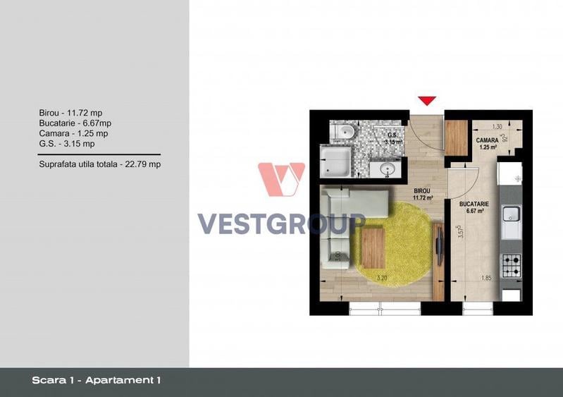 Apartamente 2 camere Weiner 12 Residence Militari Direct Dezvoltator