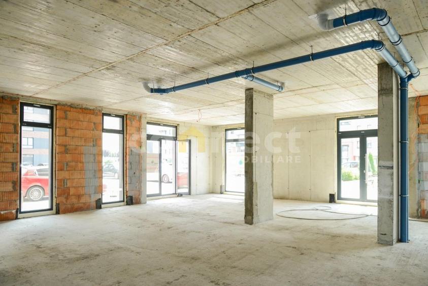 Spatiu comercial de inchiriat | SU 211.40 mp | Terasa 10.60 mp | Între Lacuri