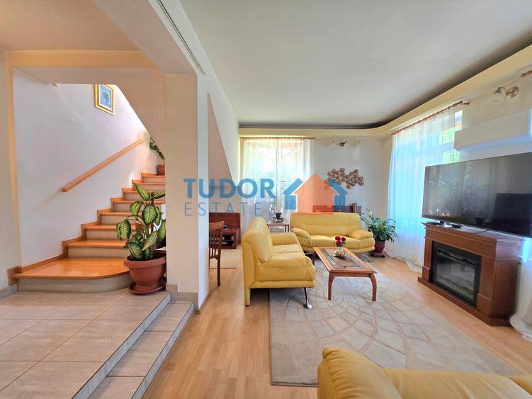 Vilă elegantă cu 5 dormitoare, grădină privată de 500 mp, terasă și garaj