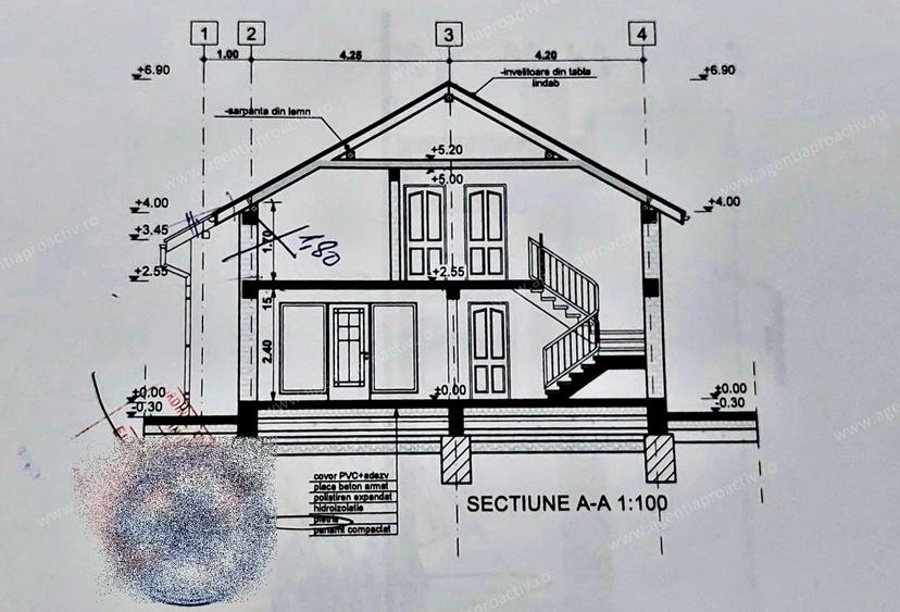 Casă la vânzare în Smârdan nefinalizata la un pret de 69000 euro.
