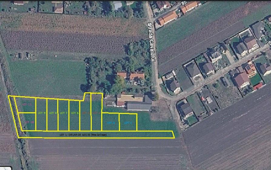 Loturi constructie case, intravilan, 500-708 mp, utilitati la cca 25m, Stupini - 2