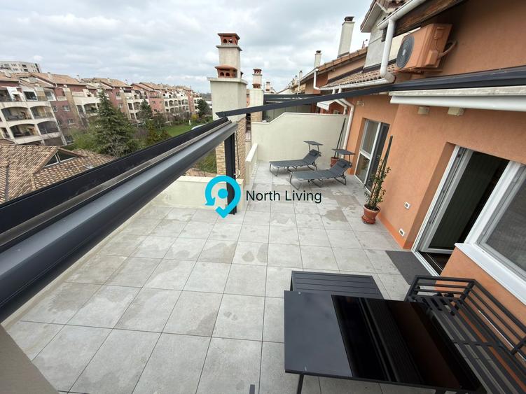 Apartament 3 camere premium renovat, terasa mare Pipera