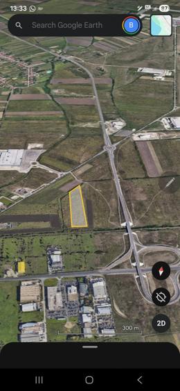 Aeroport - Teren industrial - S 1.5 ha - Utilitati la marginea parcelei