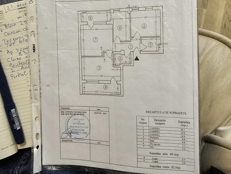 Apartament 3 cam, 83mp, Bloc 2021, 2 bai, 2 balcoane, 7 min metrou Obor