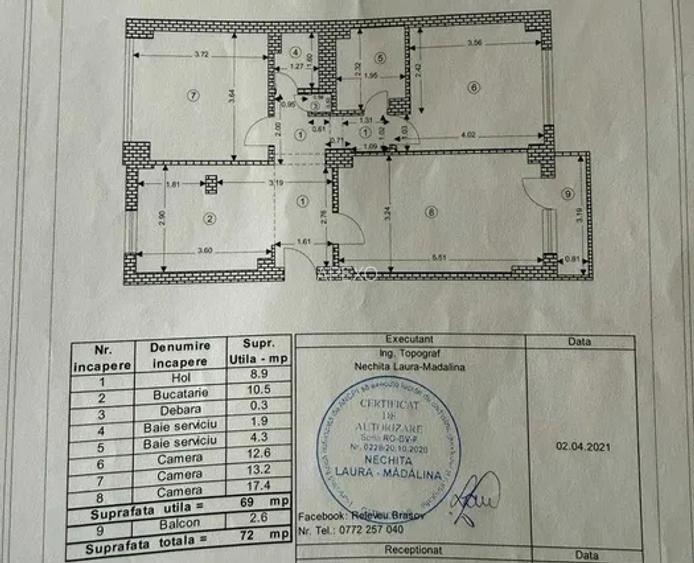Apartament 3 camere-Racadau - 9