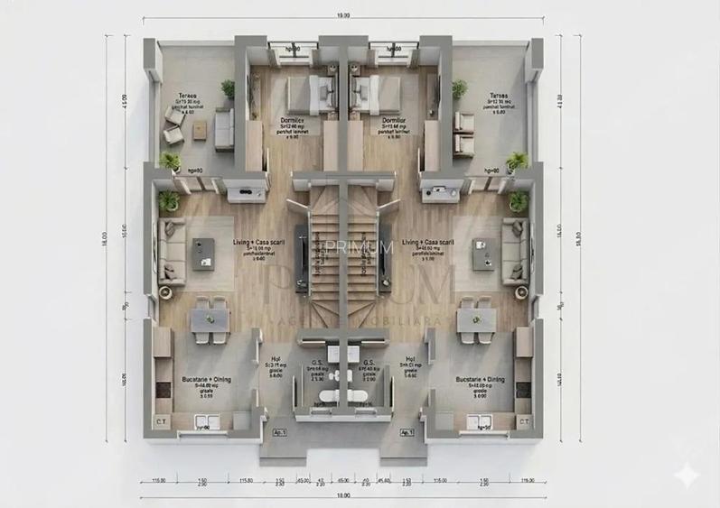 CALEA URSENI, DUPLEX, 4 CAMERE, 2 BAI, DRESSING, TERASA ACOPERITA - 2