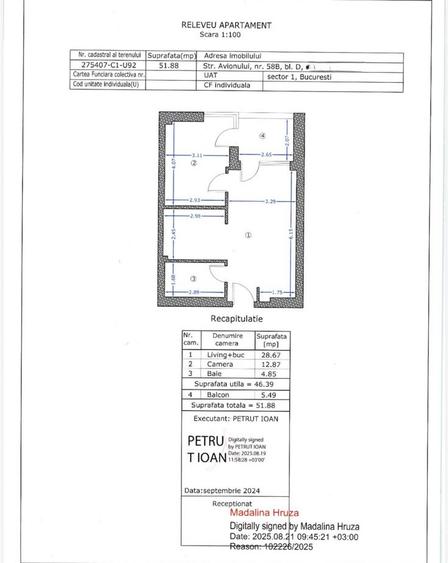 City Point Aviatiei faza 2 Apartament 2 camere
