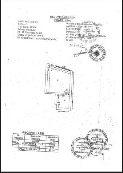 Spațiu comercial de vânzare pe Bulevardul Eminescu