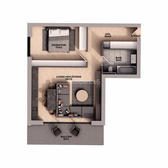 OPORTUNITATE - 2 Camere în Residence5, pe Iancu Nicolae, lipit de Cambridge - 1