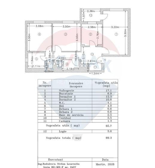 Apartament decomandat cu 3 camere de vanzare zona Nicolae Grigorescu - 8