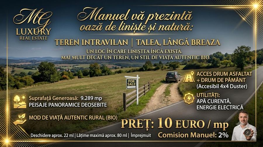 Teren intravilan Talea situat in mijlocul naturii !