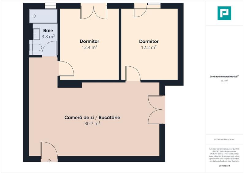 Apartament 3 camere | Grădină 70 mp | Torontalului