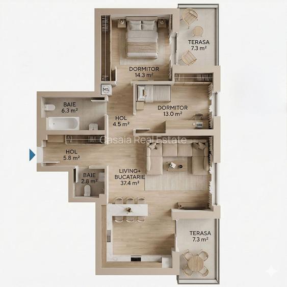 Apartament 3 Camere Lux | Vedere Lac | 98.7 mp | Lakeside Străulești - 5