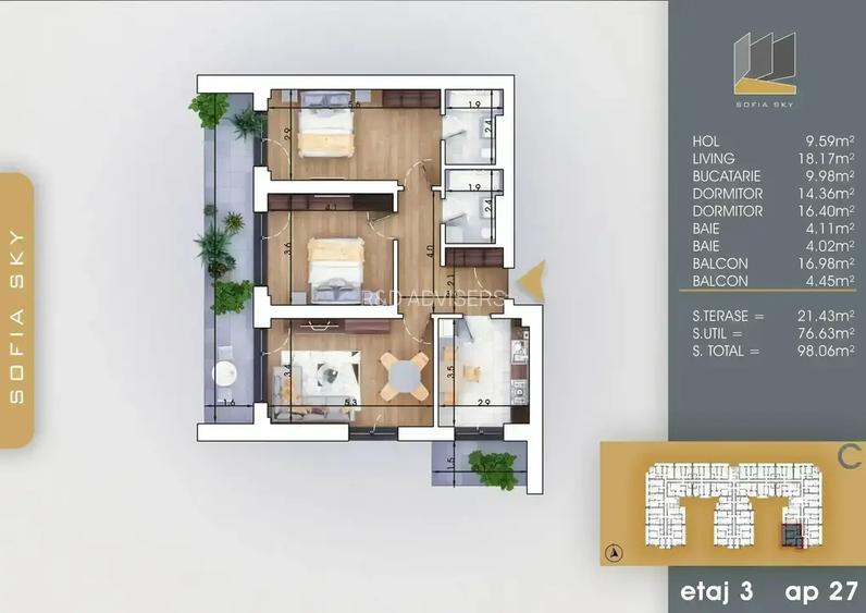 Mutare Rapida Pallady Apartament 3 Camere Decomandat Metrou 8 min - 2