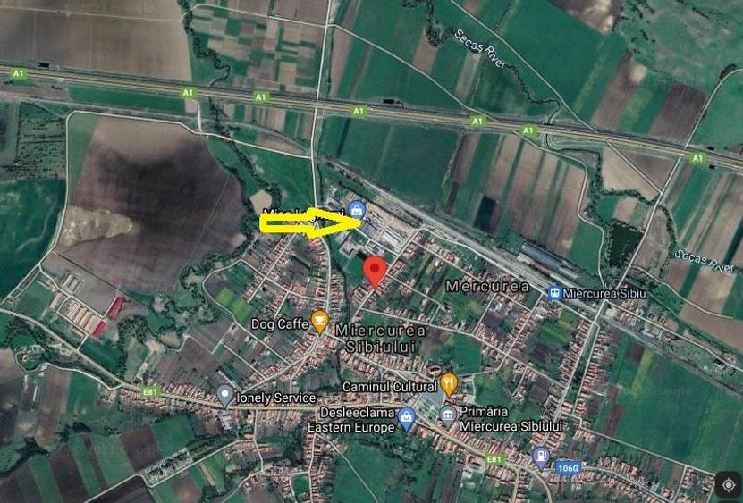 Hala industriala de 2700mp cu 3,1 ha teren intravilan in Miercurea Sibiului