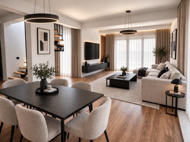 Vila P+1 | Tunari | 142 mp utili | Teren 423 mp | 4 camere | Terase