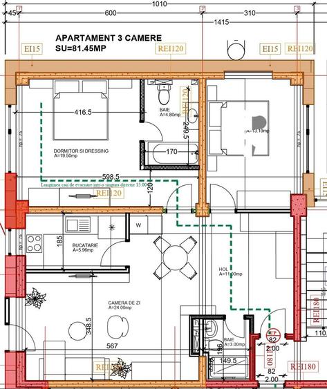 Parcul Circului-adiacent, 3 camere de vanzare, 2/4, an 2026
