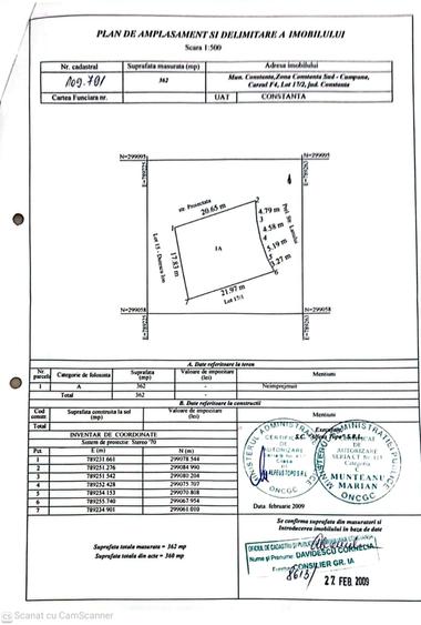 Lotizare Veterani Careul F4, lot 17/2 Teren 360mp.