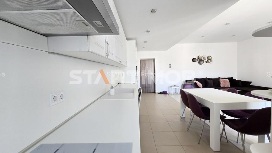 Apartament mobilat 3 camere bloc tip vila zona Coresi - 24