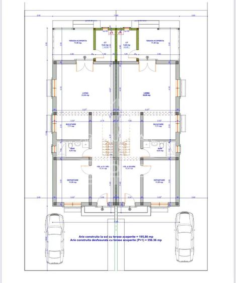 Jumate de duplex P+1 cu 4 camere de vanzare, Giarmata Vii - 9