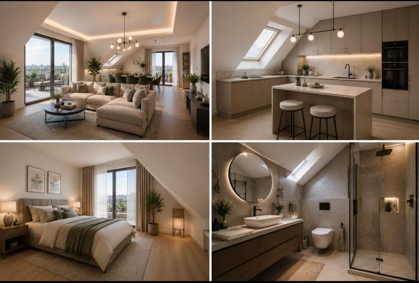 Ultimul apartament disponibil –120mp, 3 camere, terasă  54mp, Pisoni Residence
