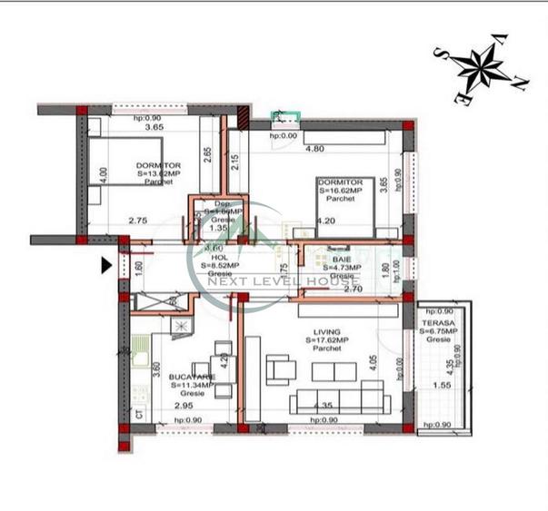 Apartament 3 camere, sanpetru Residence - 8