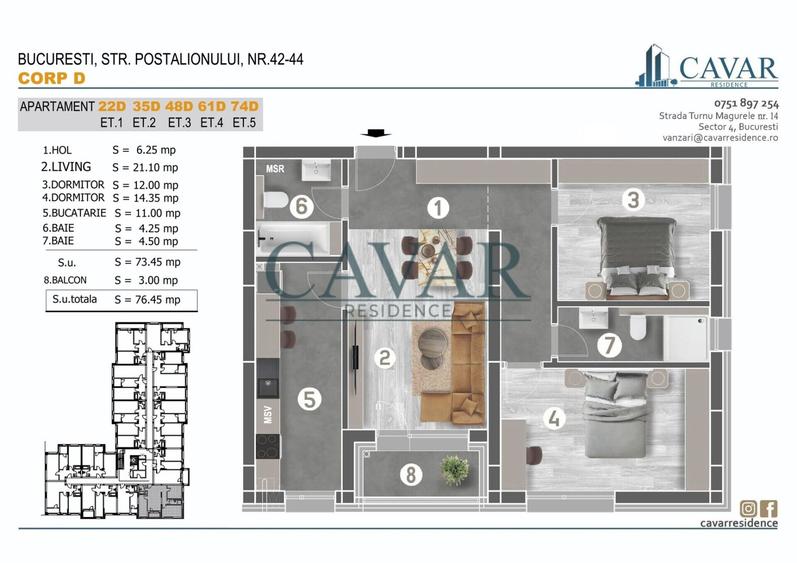 Alege calitatea. Alege Cavar Residence