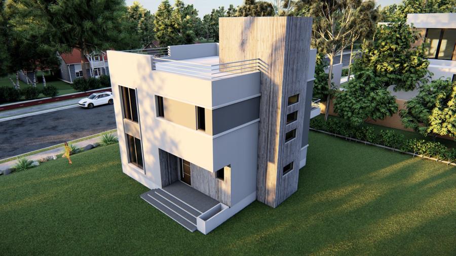 Dezvoltator - Single 5 camere, 300 mp, parc, canalizare, terasa 50 mp