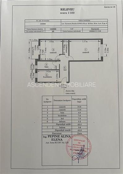 2 camere decomandat, etaj 2, balcon inchis si beci, Zarnesti - 17