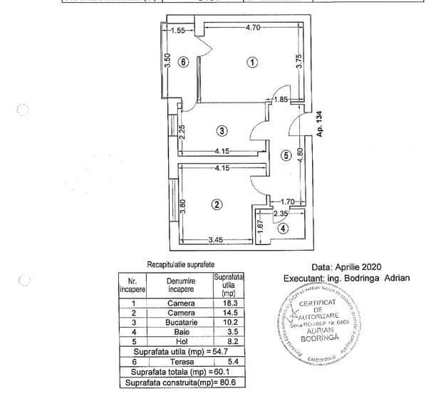 Închiriez apartament 2 camere cu parcare subterana