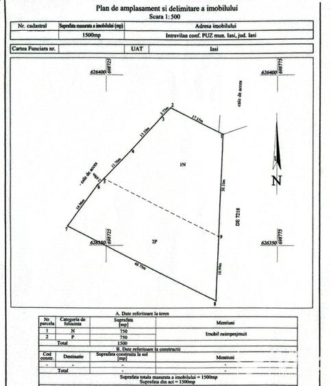 Teren INTRAVILAN cu Pădure-Bucium NATIVA Parc-1500 mp + proiect de casă ! - 2