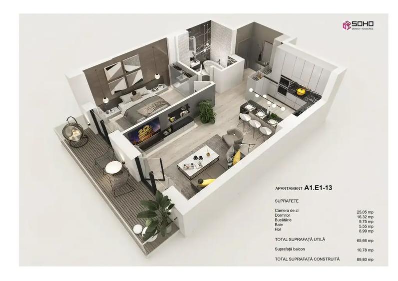 Apartament 2 camere