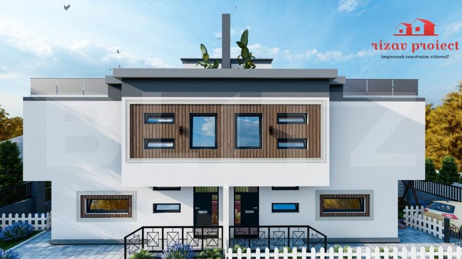 Apartament spațios 110 mp, 2 parcări, terasă și curte, finisat