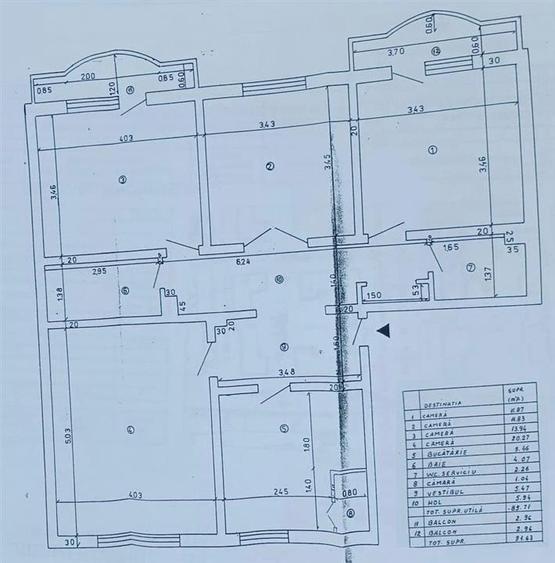 Apartament 4 camere Hol H Bld. Brancoveanu,