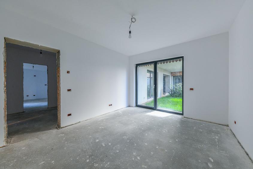 Apartament 2 camere, parter, 77,2 mp, grădină 37,8 mp