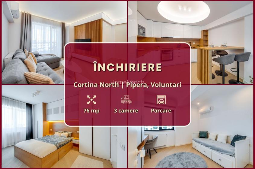 Cortina North || 3 camere || Nou || Finisaje de lux || Comision 0% - 2