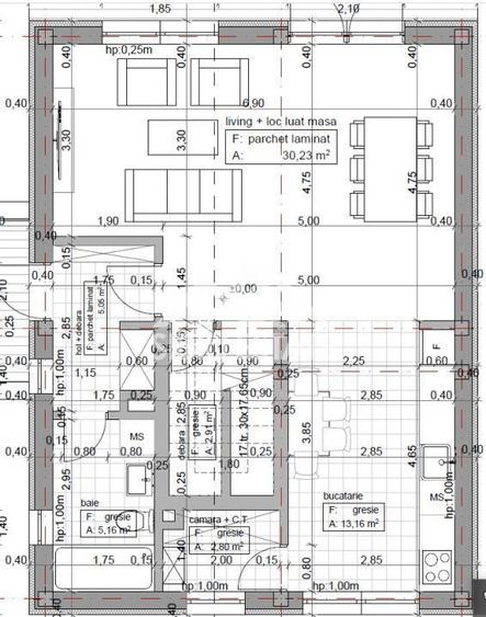 Casa 4 camere, 3 bai, terasa si curte mare NOU