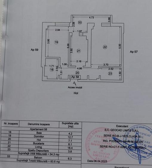 Apartament 2 camere decomandat+loc parcare -zona Compozitori
