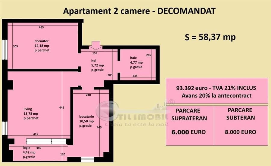 Apartament decomandat Cug Valea Adanca, bloc nou, cartier rezidential