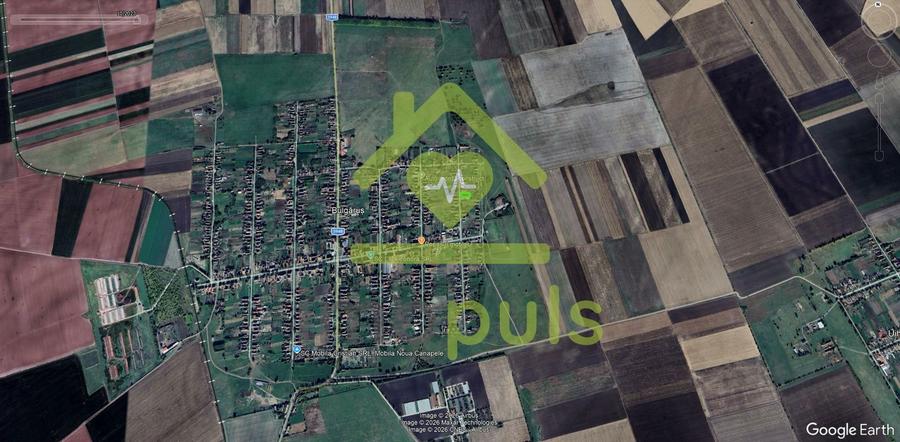🗺️ Teren intravilan 1.043 mp în Bulgaruș (≈ 14,4 EURO/mp)✨
