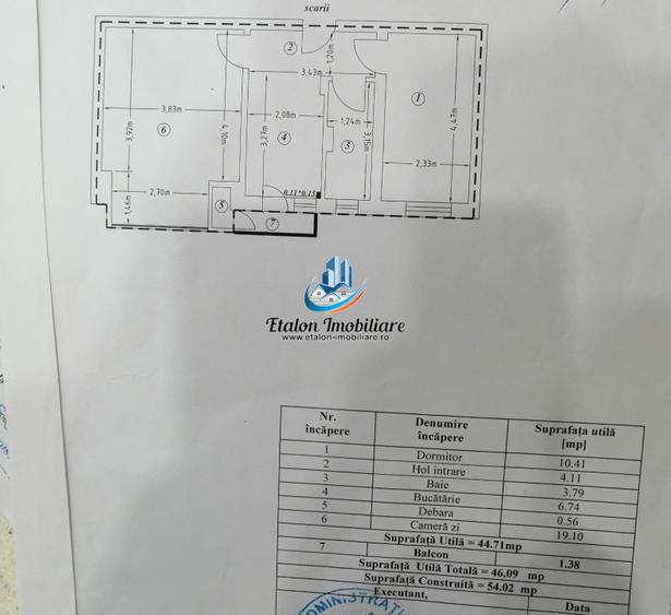 Apartament 2 camere, etaj 1, ultracentral, zona Muzeu Piatra Neamt