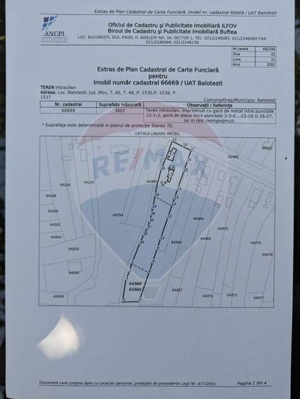 Teren intravilan de inchiriat - 3.600mp Șoseaua Unirii – Balotești