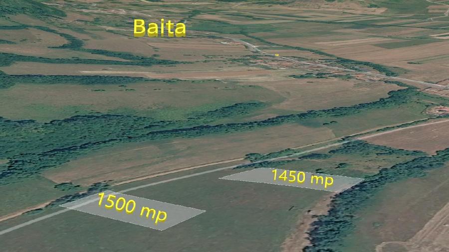 2 Terenuri extravilane - 2950mp, Baita, Hunedoara