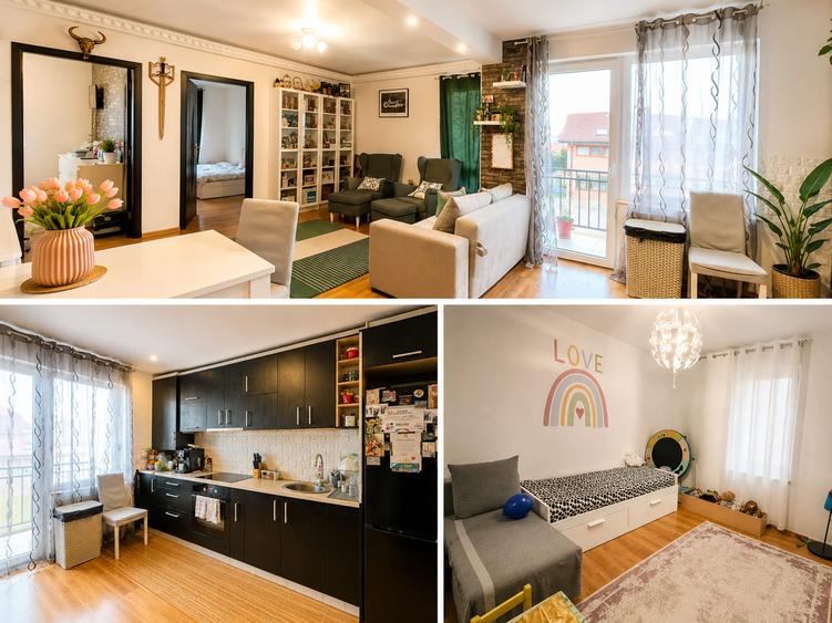Apartament Modern 3 Camere , 64 mp utili, Mutare Imediată