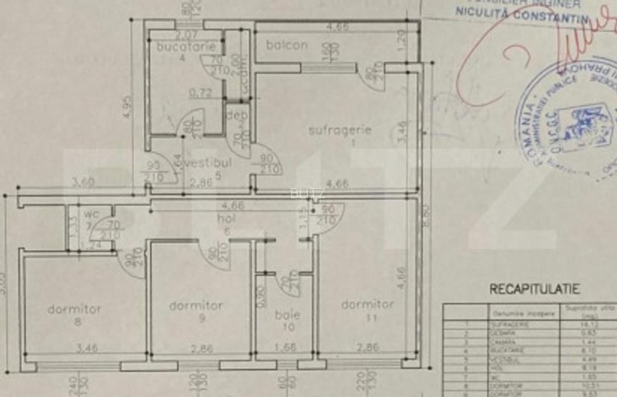 Apartament 4 camere ,decomadat – Zona Vest - 7