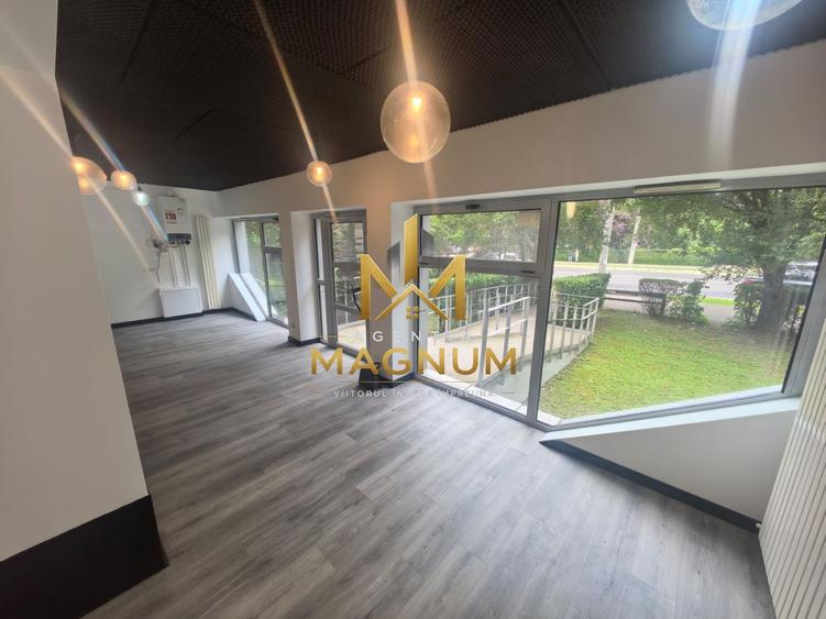 Spațiu comercial renovat, vitrină 10 m, bulevard principal, parter