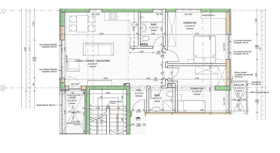 Apartament 3 camere 71 m2 in ansamblu nou Plopilor - 3
